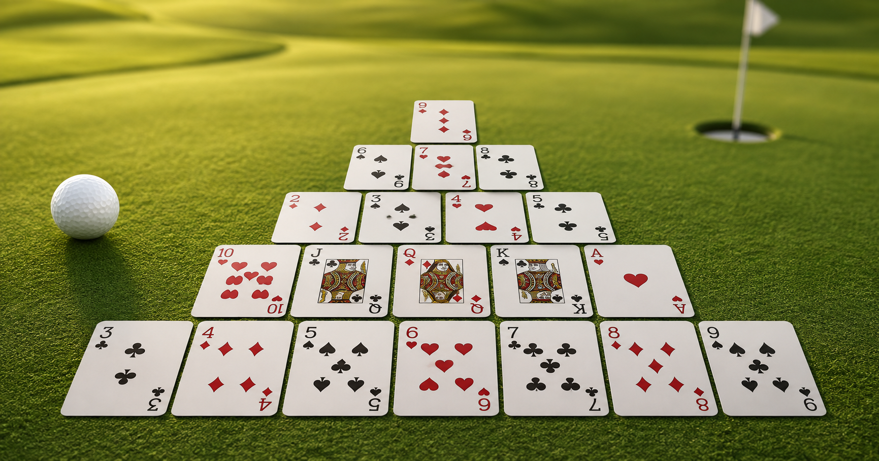 Golf patiens – regler, poäng & hur du spelar